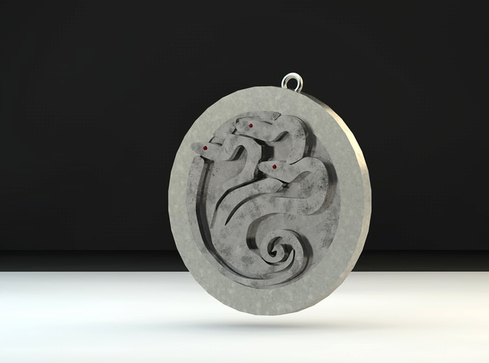 Hydra medallion by Martinus 3d printed