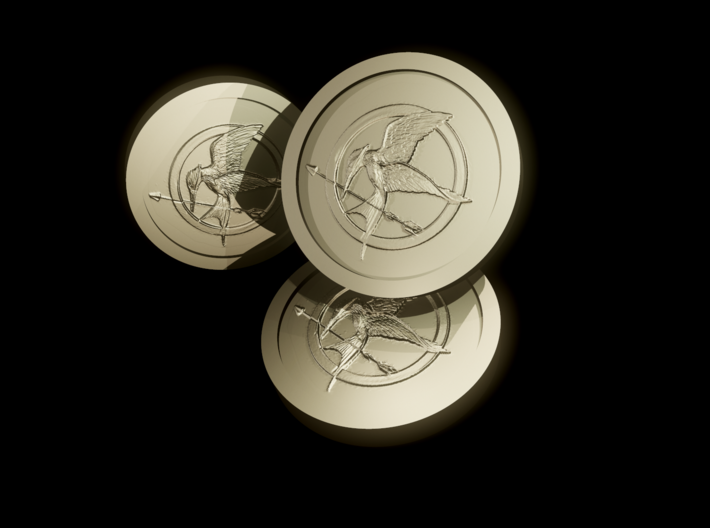 The hunger games Coin 3d printed