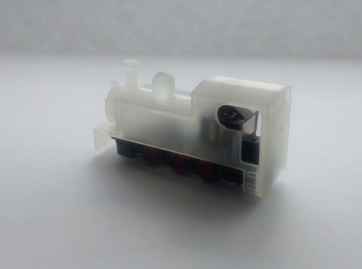 N-scale Narrow Gauge Steam Shell 3d printed