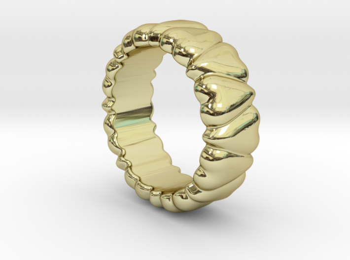 Ring Heart To Heart 24 - Italian Size 24 3d printed