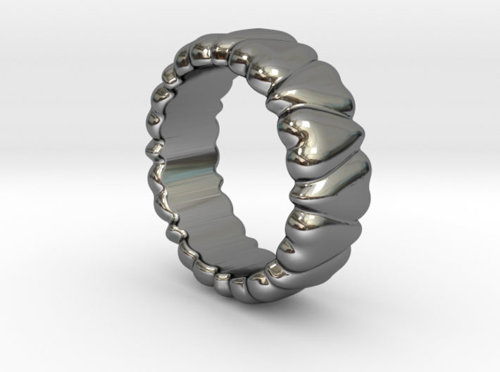 Ring Heart To Heart 33 - Italian Size 33 3d printed