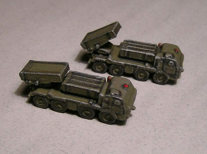 1/300 RM70 Rocket Launcher on Tatra 813  3d printed Models painted by Fred Oliver