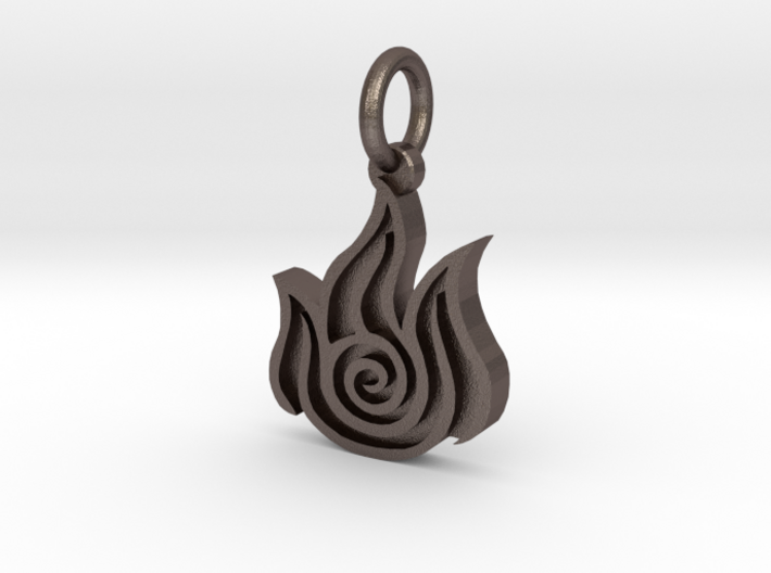 Avatar Fire Pendant 3d printed