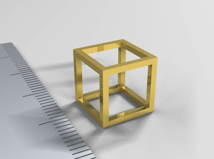 One Cubic Centimeter 3d printed