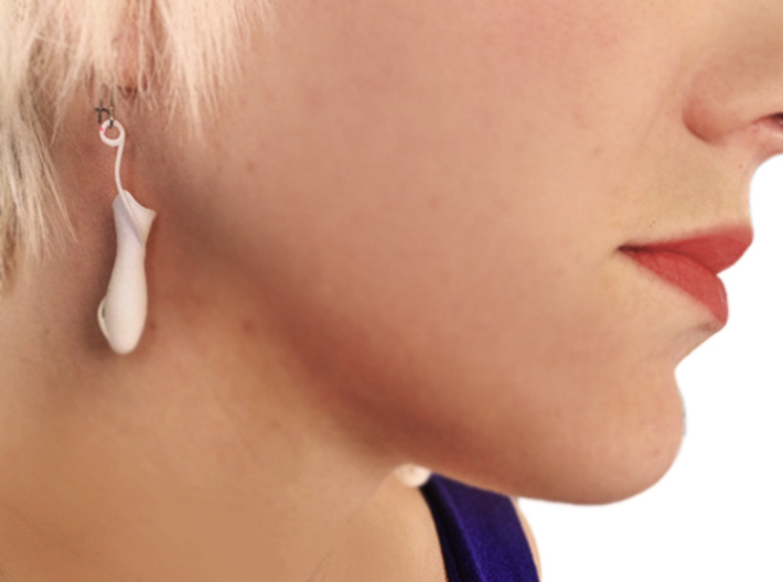 Nepenthese Fusca Earrings 3d printed