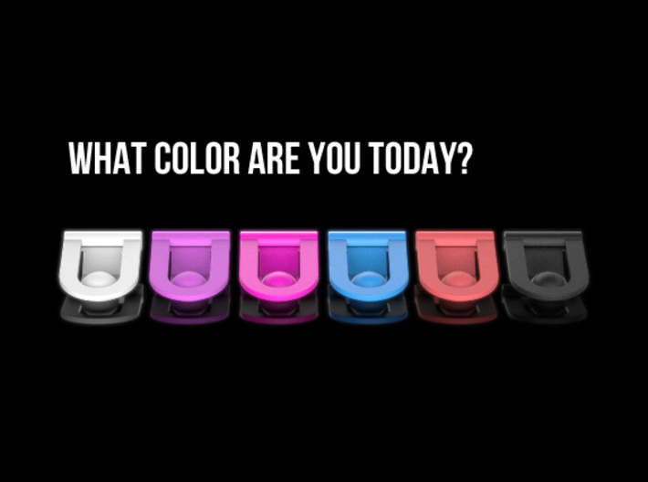 Headphone cable clip 3d printed What color are you today?