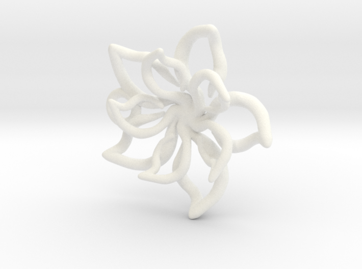 Flower Pendant 3d printed