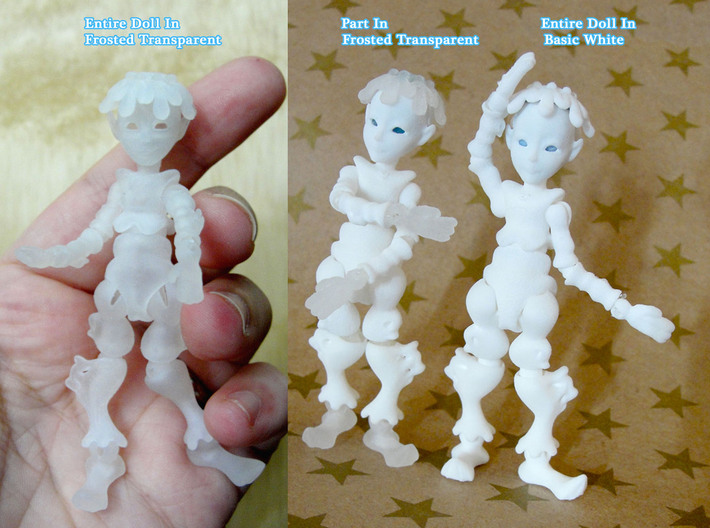 Iceling Fairy BJD tiny Doll 3d printed 