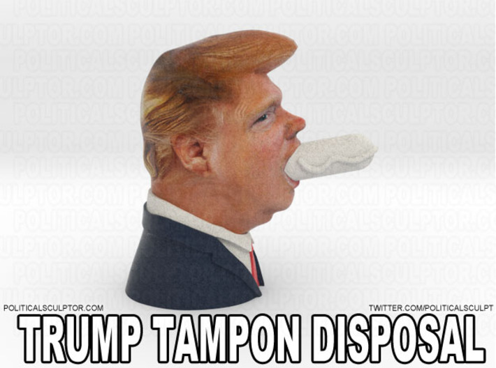 Donald Trump Tampon Disposal 3d printed 