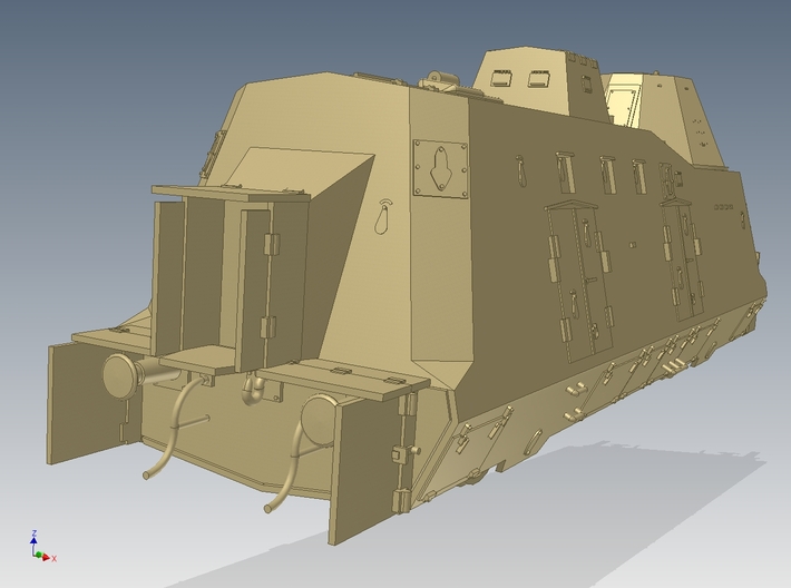 G-Wagen Armored Train BP-42 1-72 3d printed 