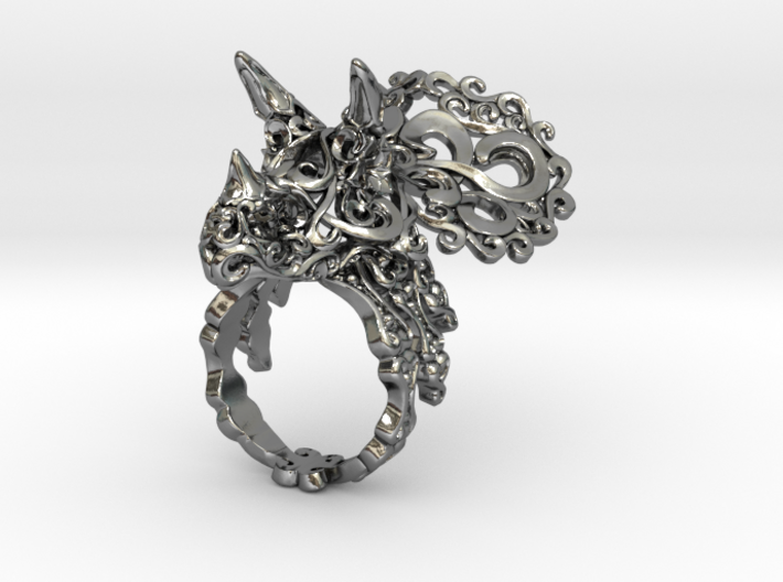 Tricera Ring (Size 5) 3d printed