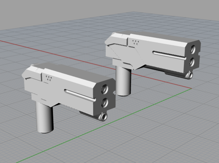 Hand Pistols 3d printed 