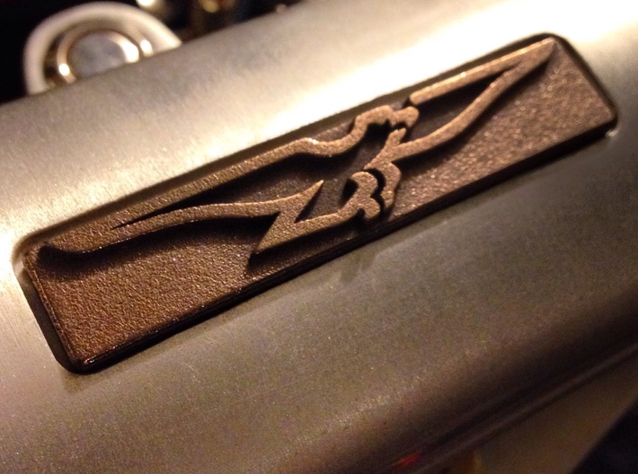 DeTomaso Badge RH - steel 3d printed