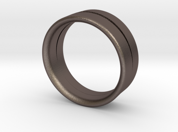 Design Ring Double Split Ø16.60 Mm Size 52 3d printed
