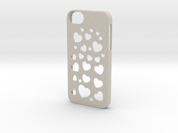 Iphone 5/5s case hearts 3d printed