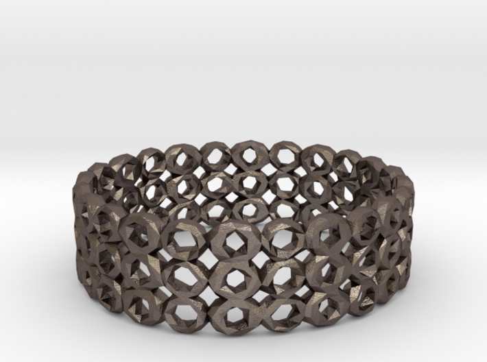 Ring Bracelet Low Polygon 3d printed