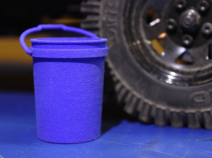 Shop Bucket 1:10 Scale 3d printed Finished product with scale vehicle.