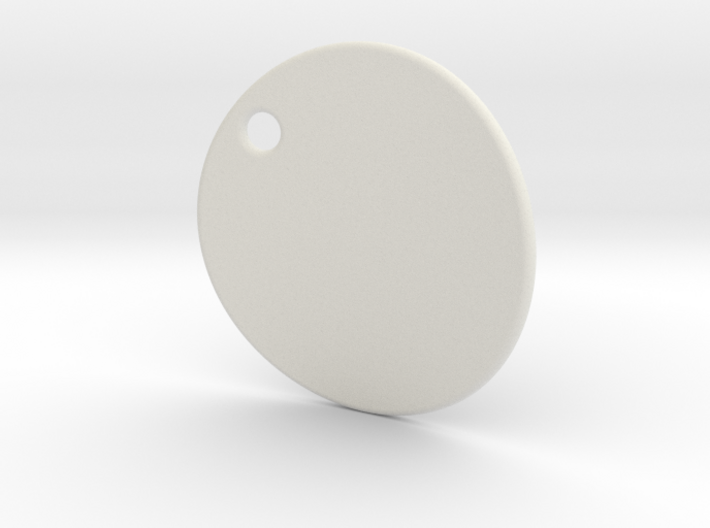 Curved pendant - customization possible 3d printed