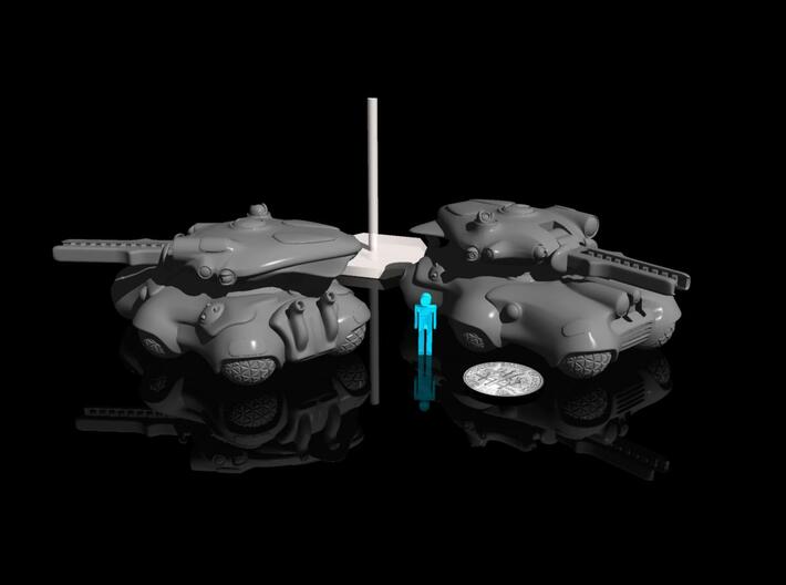15mm Alien Tank - Body 3d printed turret and barrel sold seperately