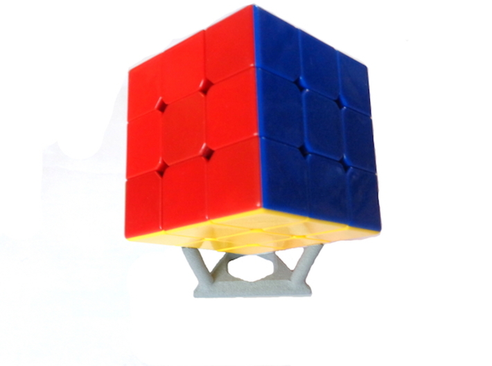 Twisty Puzzle Stand 3d printed Holding a Dayan Zhanchi Stickerless