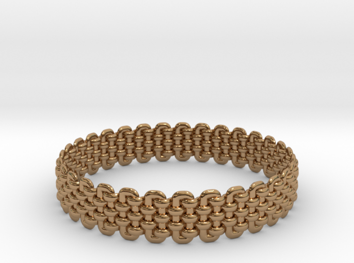 Wicker Pattern Bracelet Size 1 3d printed