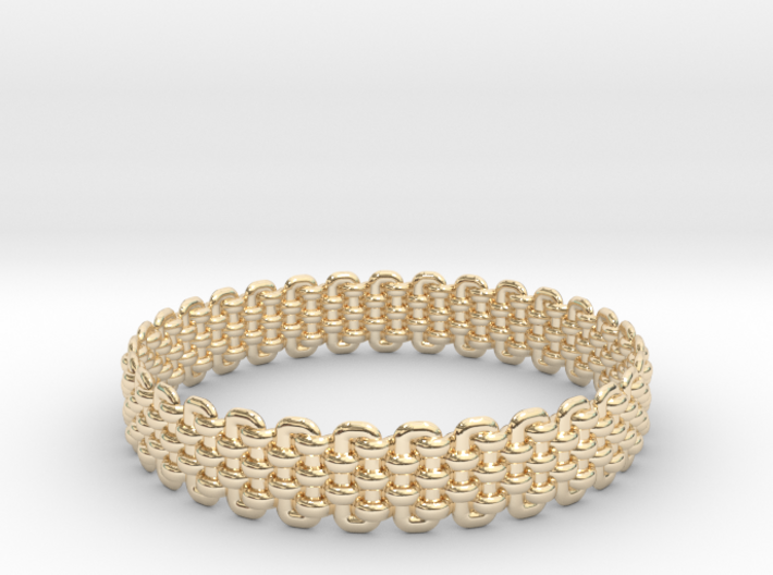 Wicker Pattern Bracelet Size 2 3d printed