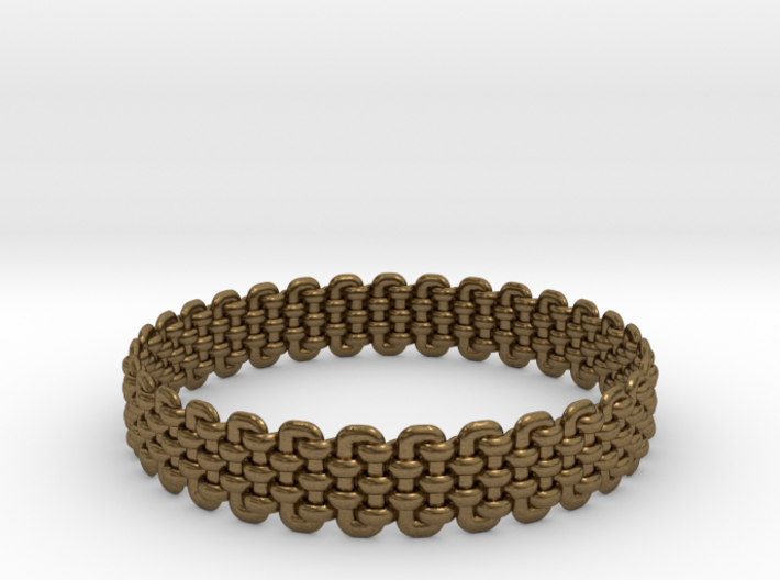 Wicker Pattern Bracelet Size 2 3d printed