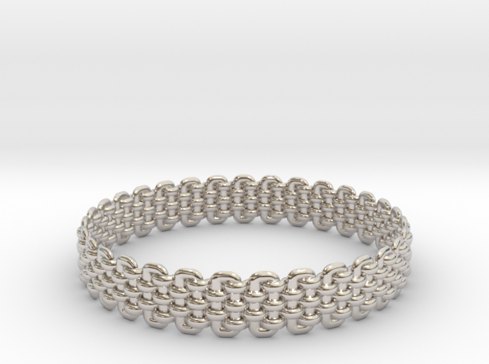 Wicker Pattern Bracelet Size 4 3d printed