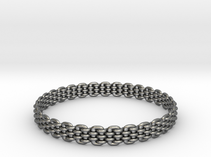 Wicker Pattern Bracelet Size 14 3d printed