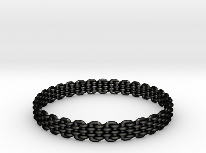 Wicker Pattern Bracelet Size 12 3d printed
