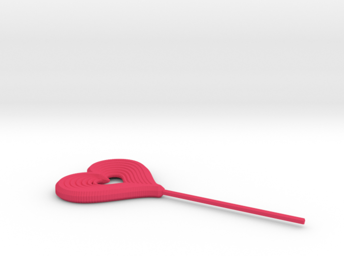 Heart Stick Pin Post 3d printed