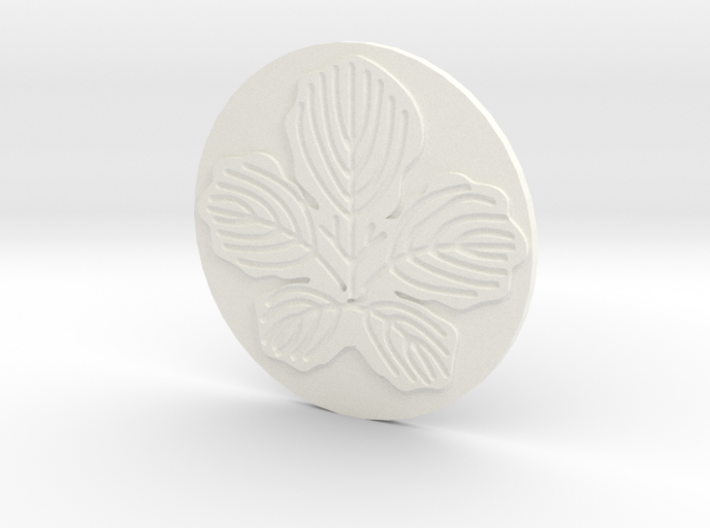Paper Mulberry Leaf Coaster 3d printed
