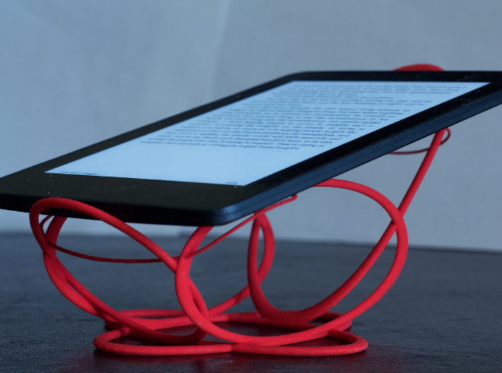 Space Cradle for Phones, E-Readers, and Tablets 3d printed Kindle