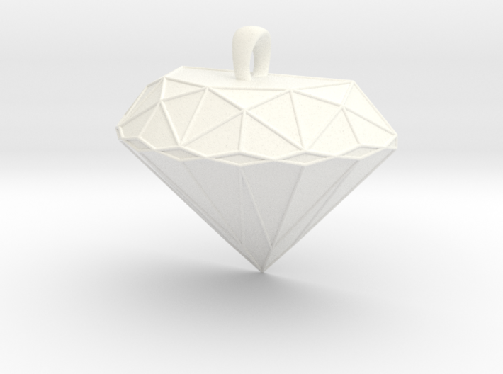 Diamond Shaped Pendant 3d printed