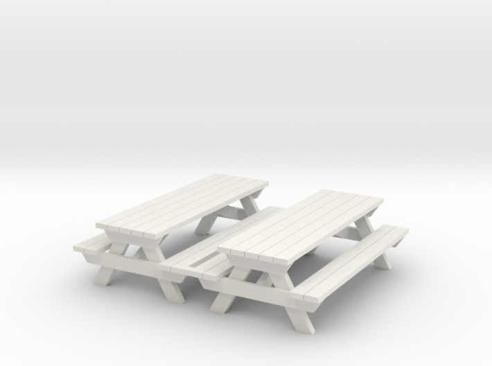 Picnic Table - 'O' 48:1 Scale Qty (2) 3d printed