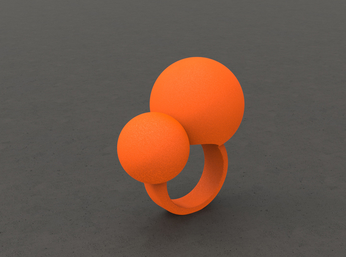 "BUBBLES"_Women ring 3d printed 