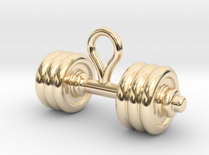 Small Dumbbell Earring 3d printed