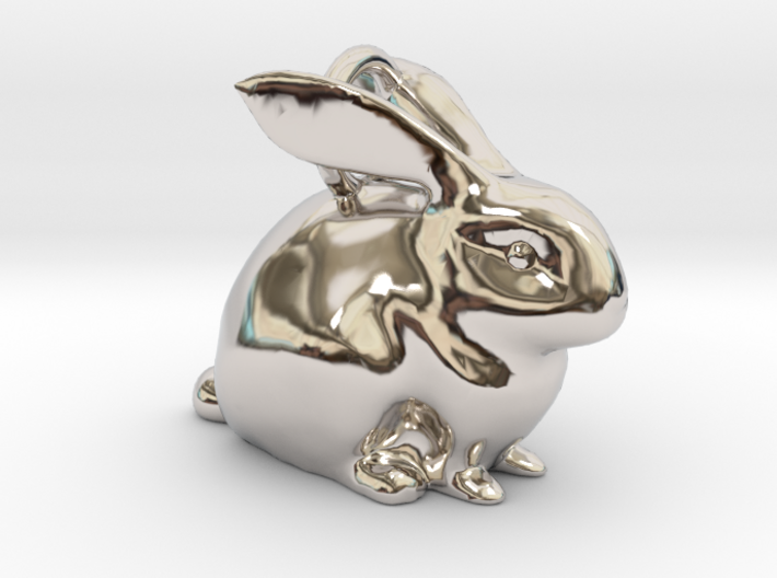 Bunny Pendant 3d printed
