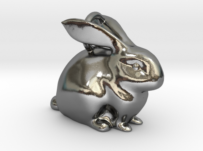 Bunny Pendant 3d printed