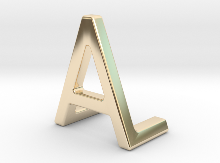 AL LA - Two way letter pendant 3d printed
