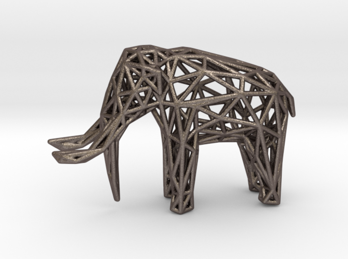 Elephant Wireframe 50mm 3d printed