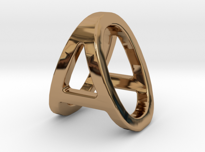 AO OA - Two way letter pendant 3d printed
