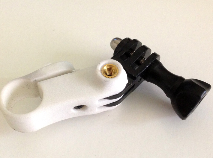 Ski Pole Mount for GoPro (Straight)  3d printed 