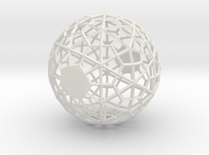 Wireframe Sphere 3d printed