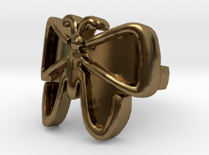 The Unfolding Butterfly Ring Size (US Size 7) 3d printed