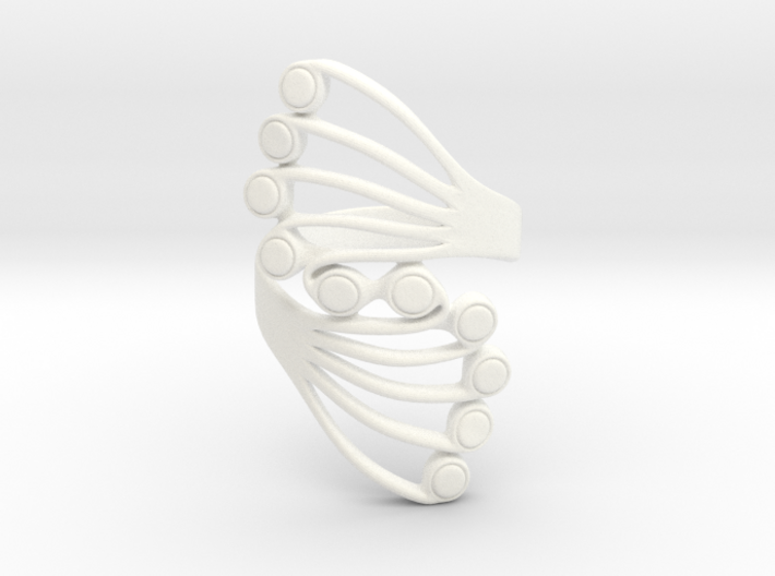 Butterfly Wing Ring Size 11 3d printed