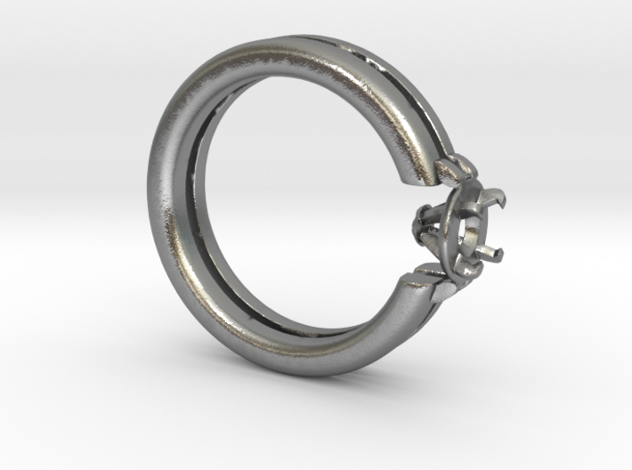 17.50 Mm Diamond Ring 4.8 Mm Fit Model Open 3d printed