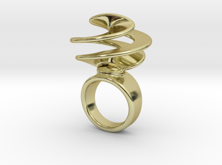 Twisted Ring 21 - Italian Size 21 3d printed