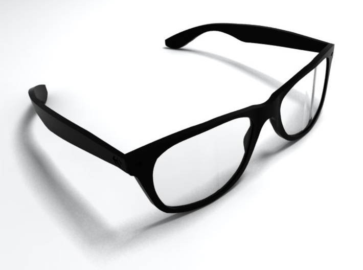 Wayfarer styled glasses - basic edition 3d printed