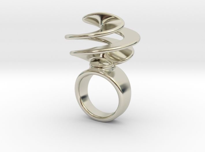 Twisted Ring 28 - Italian Size 28 3d printed